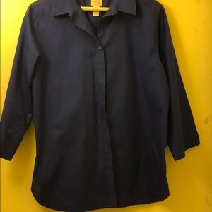 3/4 sleeves collared shirt